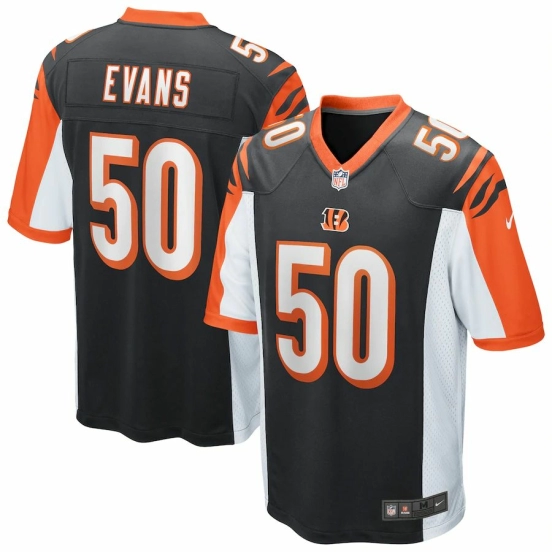 Men's Jordan Evans Black Player Limited Team Jersey