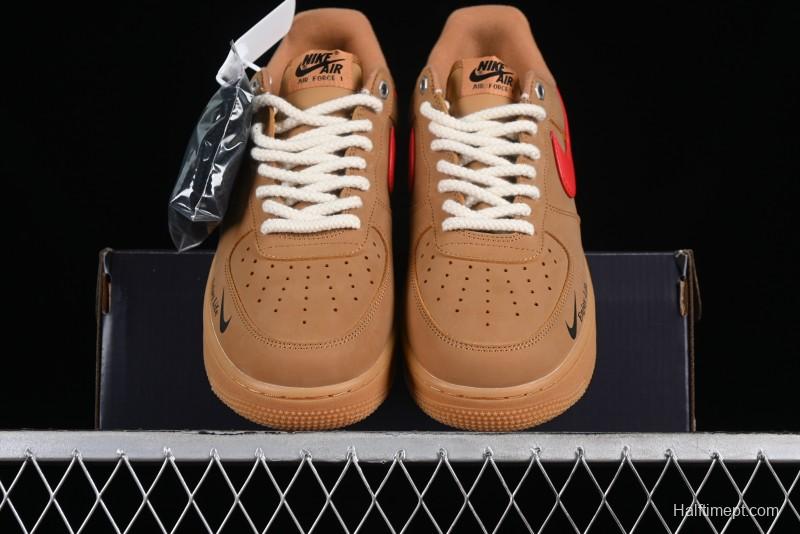 Nike Air Force 1 '07 Low Wheat Color Low-Top Sneakers - FZ7372-300
