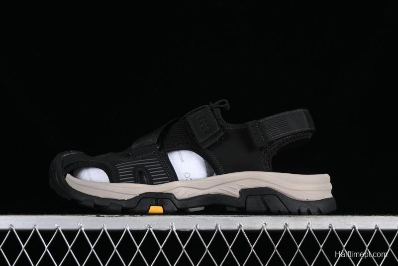 ECCO Offroad Series 2024 Summer Men's Casual Sandals with Soft Leather Upper and Mesh Panels - 63131501001