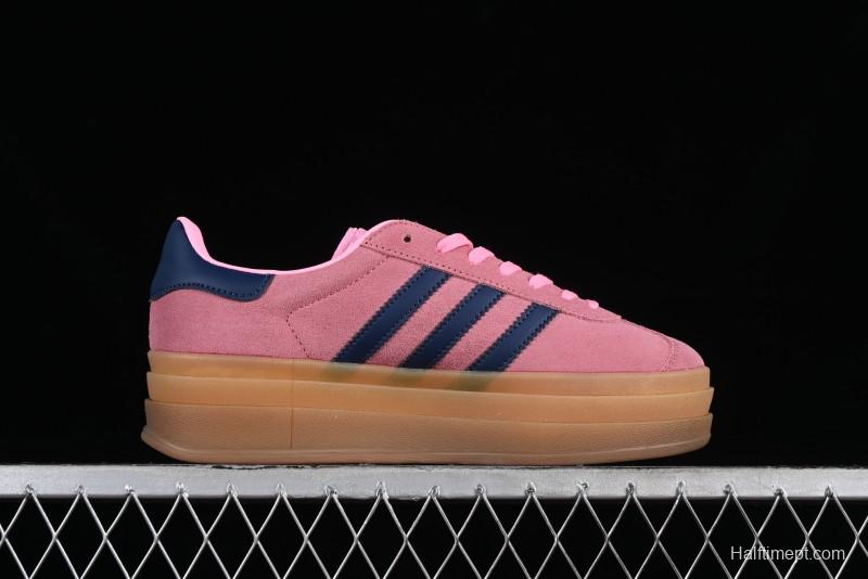 Adidas Originals Gazelle Bold H06122 Low-Top Sneakers with Thick Sole for Casual Wear, Slip-Resistant and Durable