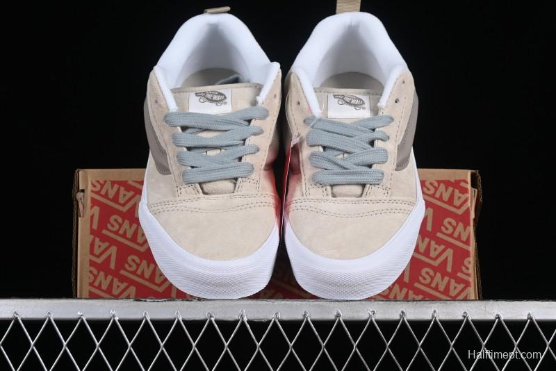 Vans Classics Knu Skool Cream Coffee Chunky Tongue Platform Sneakers - VN0009QCJD8