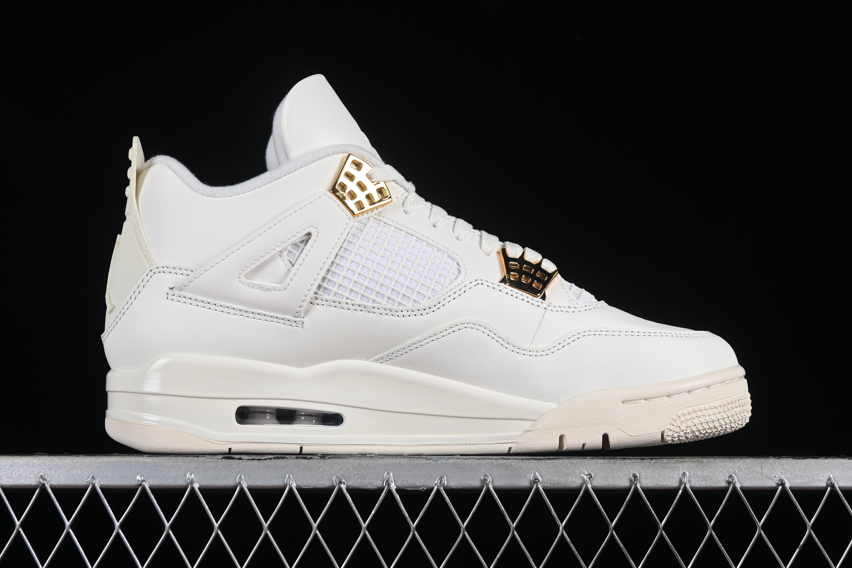 Nike Air Jordan 4 Retro Metallic Gold Basketball Shoes - AQ9129-170