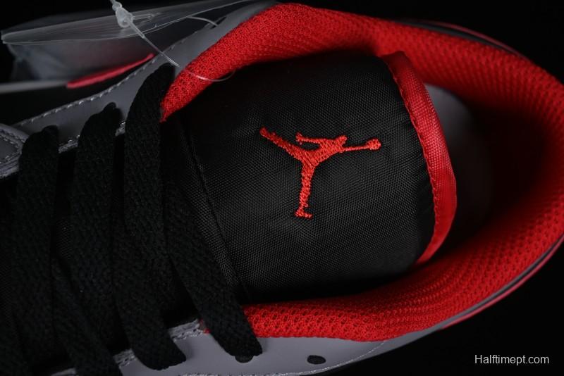 Nike Air Jordan 1 Low AJ1 Cement Grey Low-Top Casual Sneakers - 553558-060