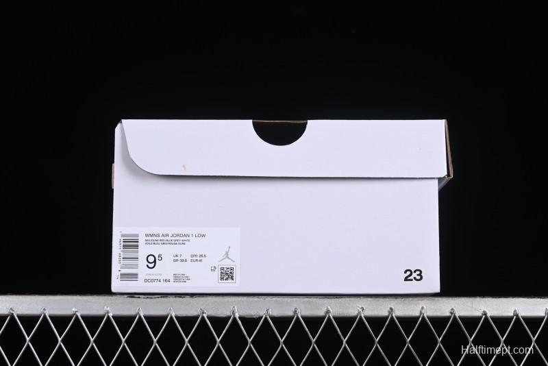 Nike Air Jordan 1 Low AJ1 White Blue Red Toe Casual Sneakers - DC0774-164