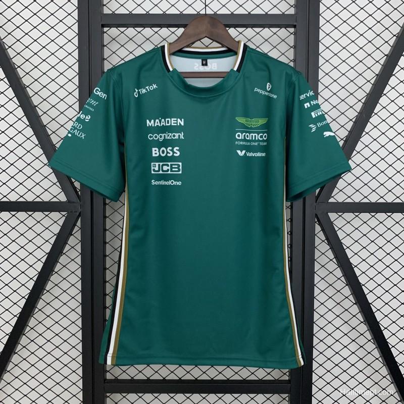 2025 F1 Formula Aston Martin Green T-Shirt