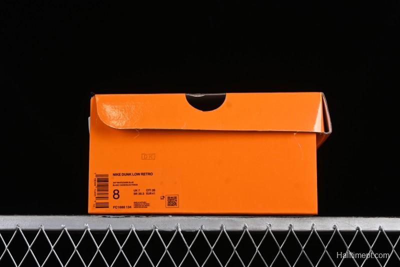 Nike SB Dunk Low LV Collaboration - Suede Navy Blue Anniversary High-End Custom Low-Top Casual Sneakers - FC1688-134