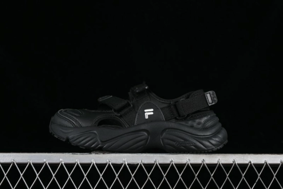 Fila Fusion Unisex Breathable Slip-Resistant Summer Sandals with Cushioned Sole - T12W321401EBK