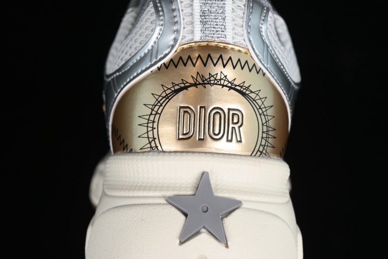 Dior Chrono Round Toe Lace-Up Lifestyle Casual Running Sneakers - 49G GOLDEN