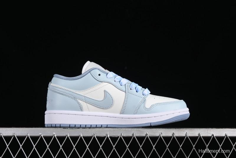 Nike Air Jordan 1 Low AJ1 White Magnolia Casual Sneakers - DC0774-164