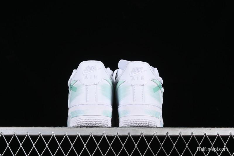 Nike Air Force 1 '07 Low Anime Themed Custom Swoosh Strap Casual Sneakers - ZH0316-023