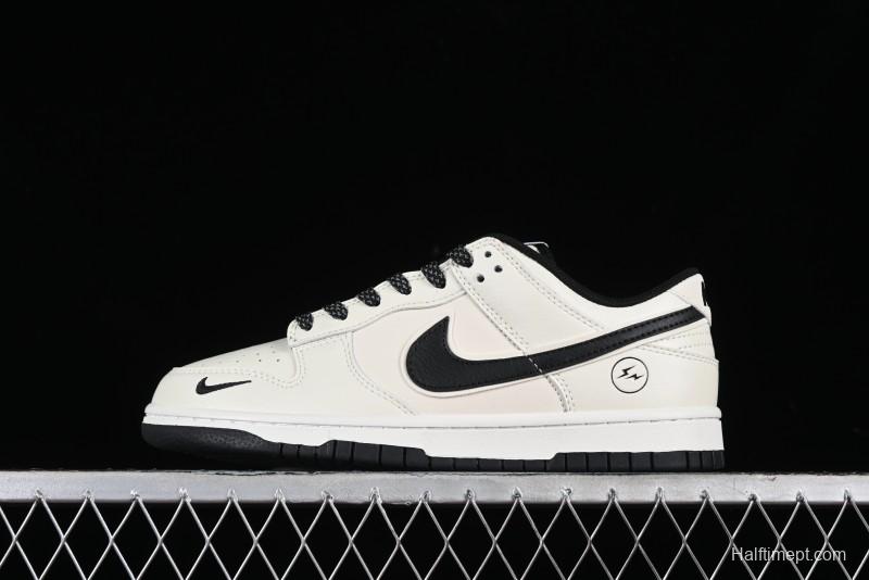 Nike SB Dunk Low Lightning Collaboration Off-White Black Starry Sky Anniversary High-End Custom Low-Top Casual Skate Shoes - XD1688-015