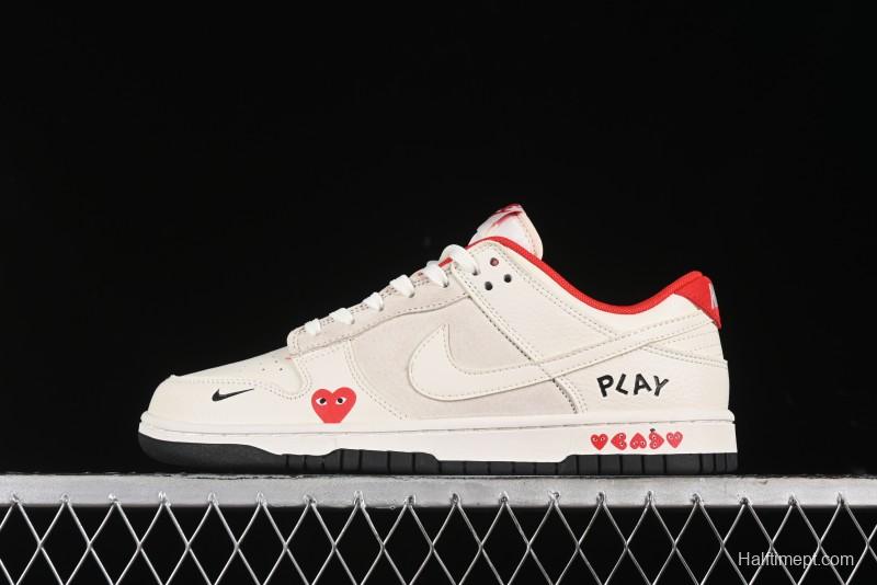 Nike SB Dunk Low Comme des Garcons Anniversary Custom Low-Top Casual Skate Shoes - KK1688-081