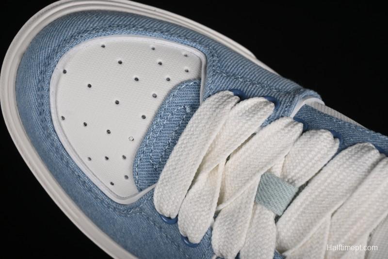 New York Yankees MLB Chunky Liner Denim Basic Platform Sandals - 3ASXCVT4N50BLS