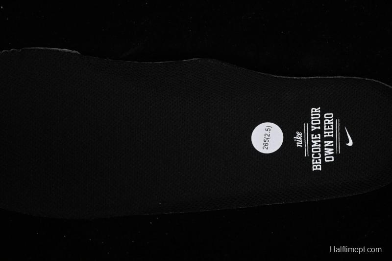 Nike Air Force 1 '07 Low Patent Leather All Black Casual Sneakers - AH6827-001