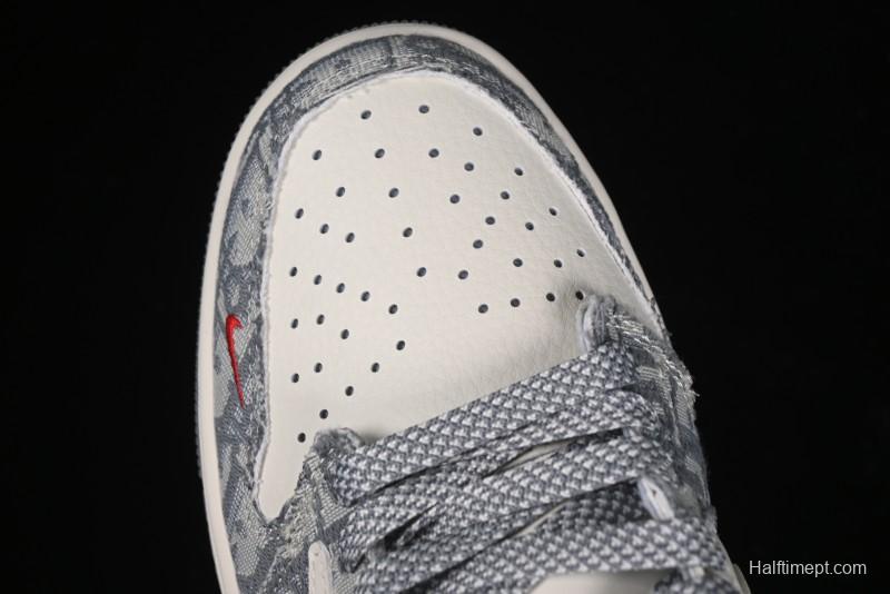 Nike Travis Scott x Fragment Design x Air Jordan 1 Low OG SP AJ1 Low Top Casual Sneakers - XY2688-113