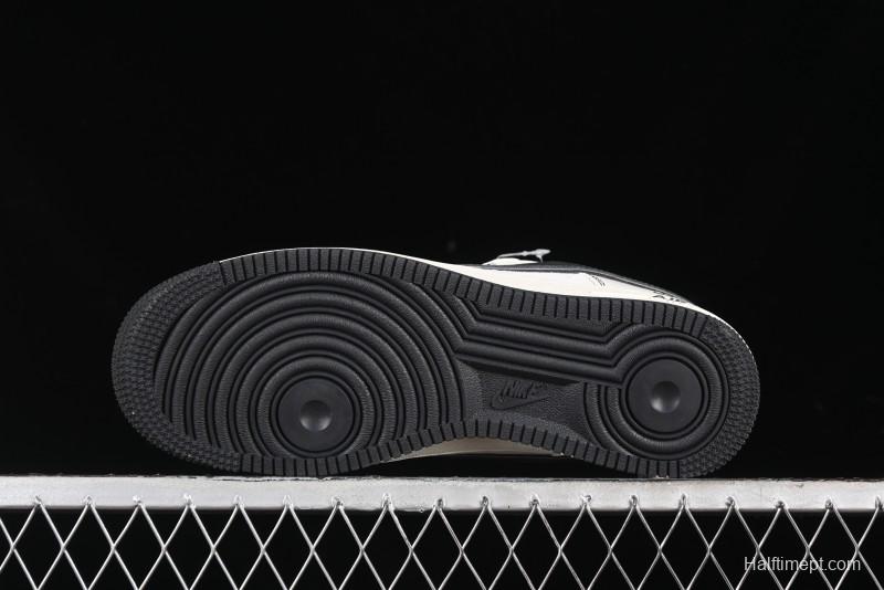 Nike Air Force 1 '07 Low Supreme Collaboration - Beige Grey Pigskin Low-Top Casual Sneakers - XZ6188-018