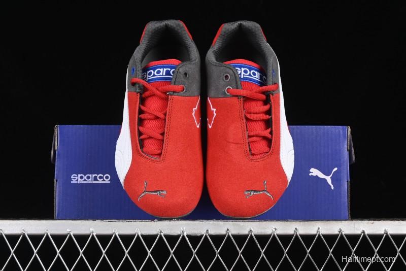 Puma Sparco Future Round Toe Lace-Up Leather Fabric Low-Top Lifestyle Casual Shoes - 307936-06