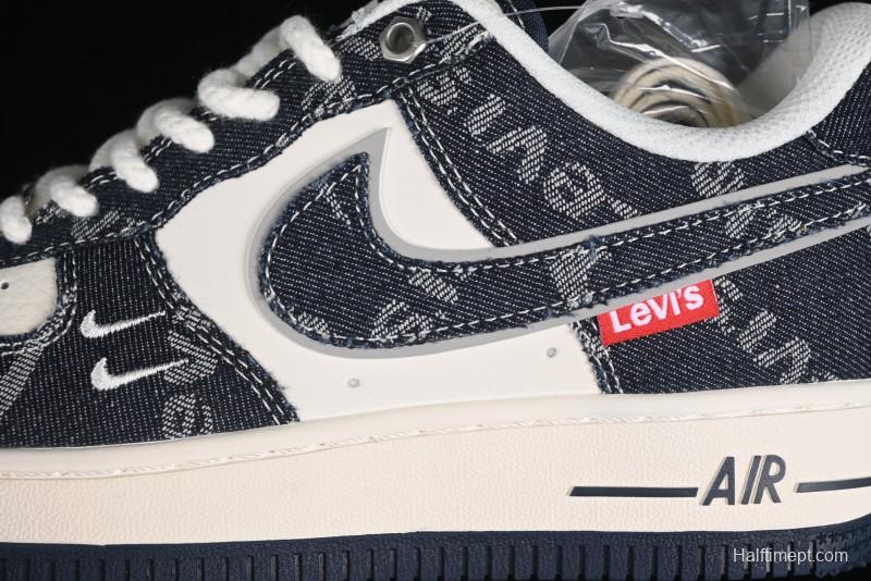 Nike Air Force 1 '07 Low Levi's Collaboration - Dark Denim Low-Top Casual Sneakers SJ6698-002