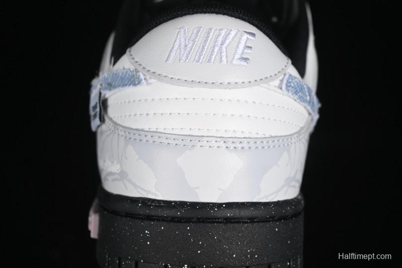 Nike Dunk Low Panda Prank Qixi Special Edition Low-Top Casual Sneakers - DD1391-100