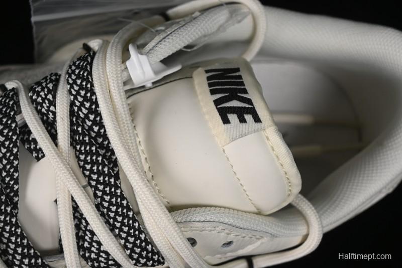 Nike Travis Scott x Fragment Design x Air Jordan 1 Low OG SP AJ1 Black Logo Drawstring Low-Top Casual Sneakers - SJ0086-135