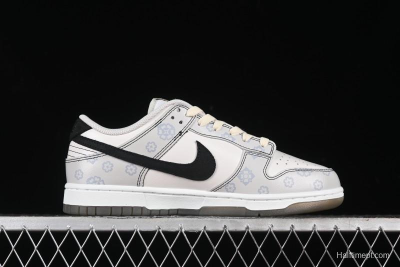 Nike Dunk Low Retro Casual Sneakers with Ancient Tang Print Design - FJ4188-001