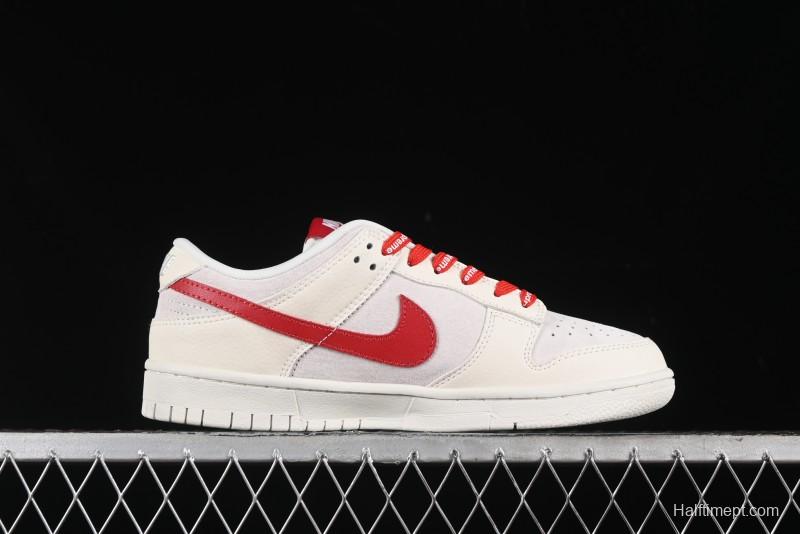 Nike SB Dunk Low Supreme Collaboration - Anniversary Edition Customized Low-Top Casual Skate Shoes - KK1333-002