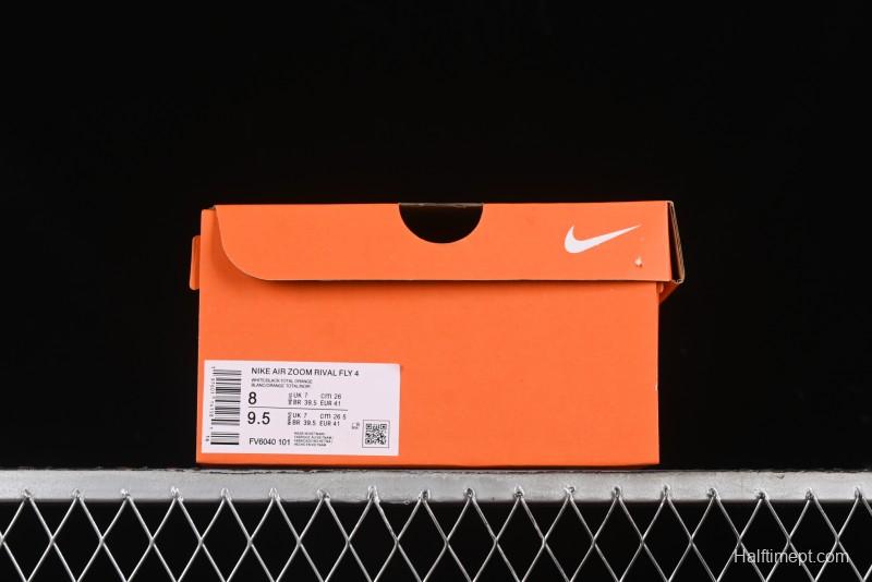 Nike Zoom Rival Fly 4 Lightweight Responsive Running Shoes with Flyknit and React Technology - FV6040-101