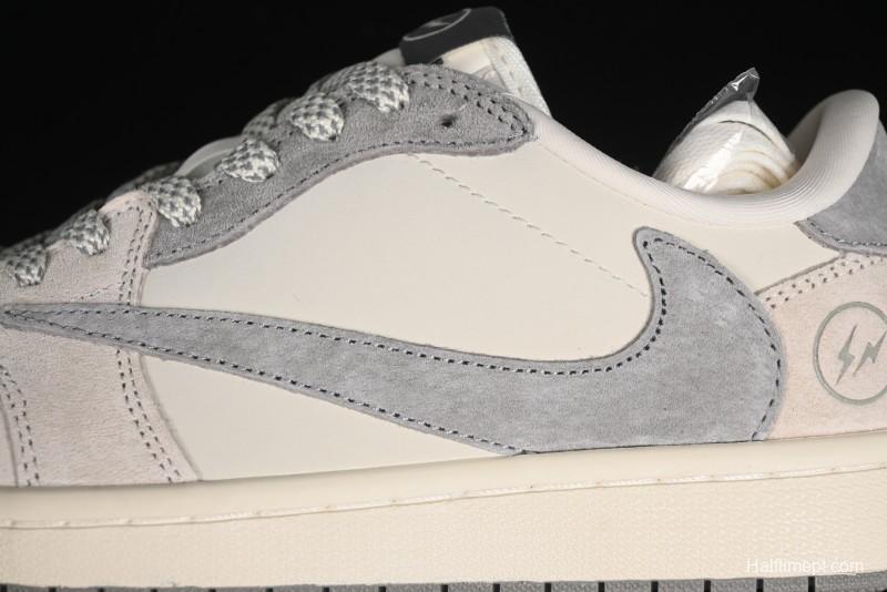 Nike Travis Scott x Fragment Design x Air Jordan 1 Low OG SP Sneakers - JH6088-612