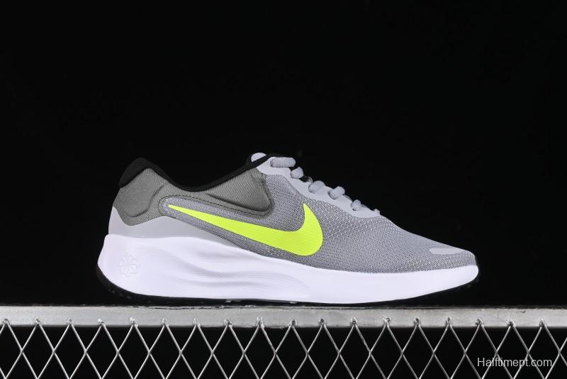 Nike Revolution 7 Wide Running Shoes with Breathable Mesh Upper and Durable Rubber Outsole - FB2207-002