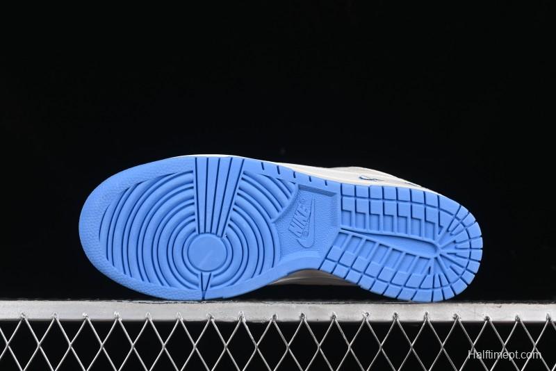 Nike SB Dunk Low Stussy Series - Woven Colorful White Swoosh Anniversary Custom Low-Top Casual Skate Shoes - KK1888-014