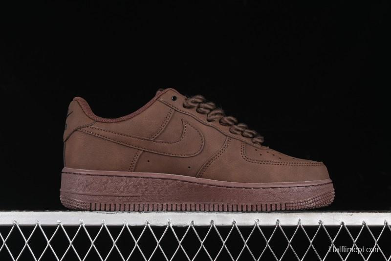 Nike Air Force 1 '07 Low Customized Hemp Rope Casual Sneakers - CW2288-111