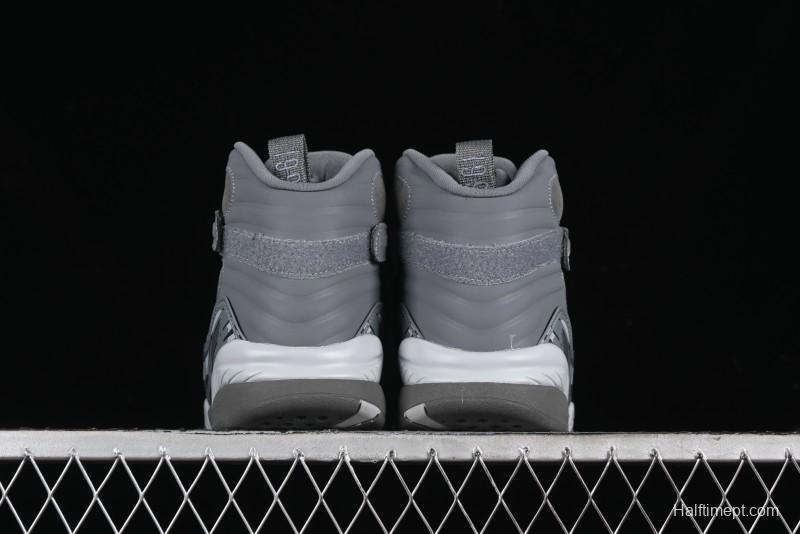 Nike Air Jordan 8 Retro "Cool Grey" Basketball Shoes - 305381-014