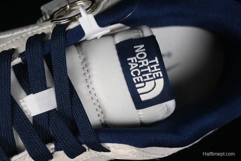 Nike SB Dunk Low The North Face Collaboration - Grey Pigskin White Swoosh Anniversary Custom Low-Top Casual Skate Shoes - KK1333-006
