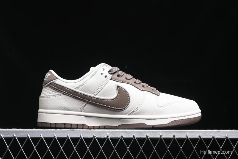 Nike SB Dunk Low Stone Island Supreme Collaboration - Beige Brown Sole Anniversary High-End Custom Low-Top Casual Sneakers - BB9866-008