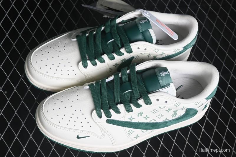 Nike Travis Scott x Fragment Design x Air Jordan 1 Low OG SP AJ1 Collaboration Sneakers - SJ2068-112