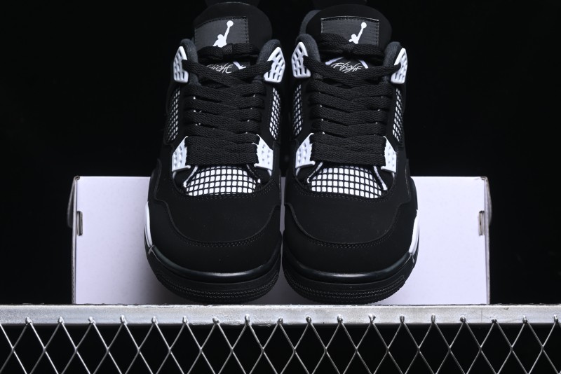 Nike Air Jordan 4 Retro White Thunder Basketball Shoes - FQ8138-001