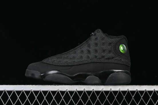 Nike Air Jordan 13 Retro Basketball Shoes with Original 3D Holographic Cat Eye and Carbon Fiber - 414571-011