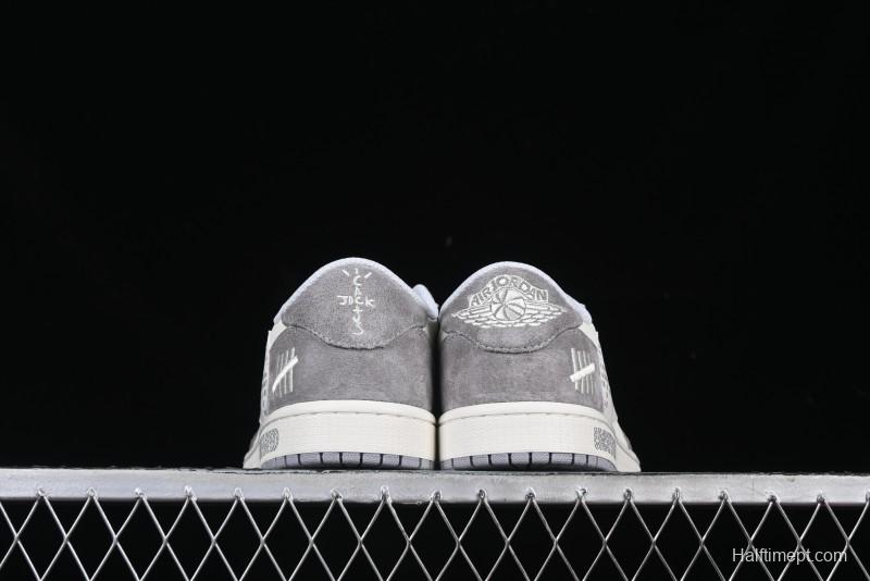 Nike Travis Scott x Fragment Design x Air Jordan 1 Low OG SP AJ1 Retro Casual Sneakers - DM7866-048