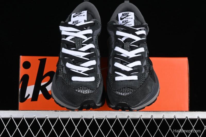 Nike Sacai VaporWaffle 3.0 Deconstructed Sneakers with Overlapping Swoosh and Double Tongue - CV1363-105