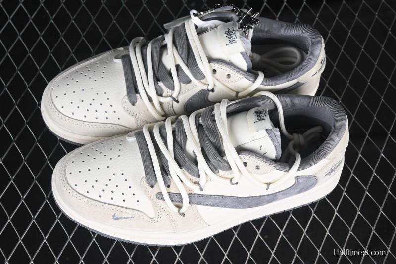 Nike Travis Scott x Fragment Design x Air Jordan 1 Low OG SP AJ1 Stussy Collaboration - DM9288-004