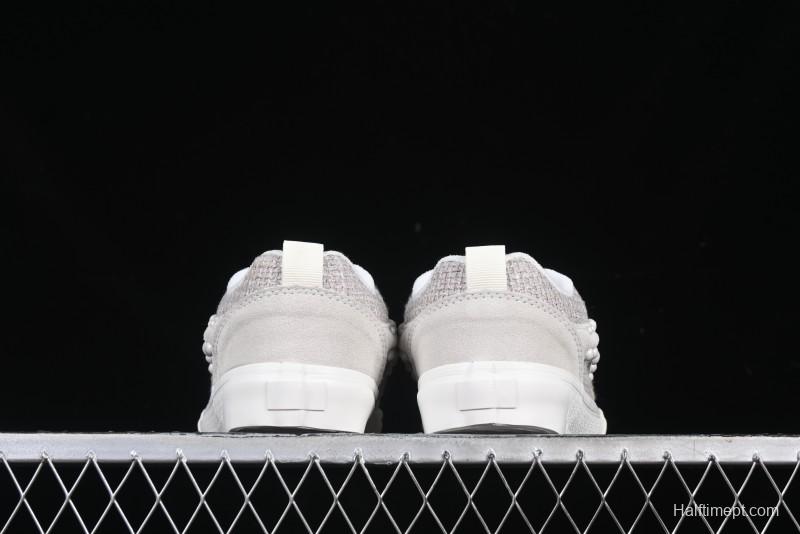 Vans Knu Skool Pearl White Grey Low Top Casual Skate Shoes - VN0007QDBGE