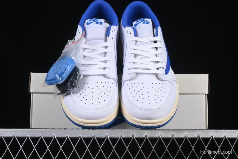 Nike Travis Scott x Air Jordan 1 Low OG AJ1 Reverse Swoosh Sneakers - DM7866-104