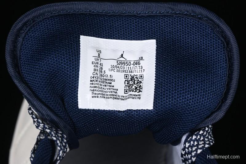 Nike Air Jordan 1 Low Stussy Collaboration - Light Grey Blue Hook Retro Basketball Shoes - SJ9950-046