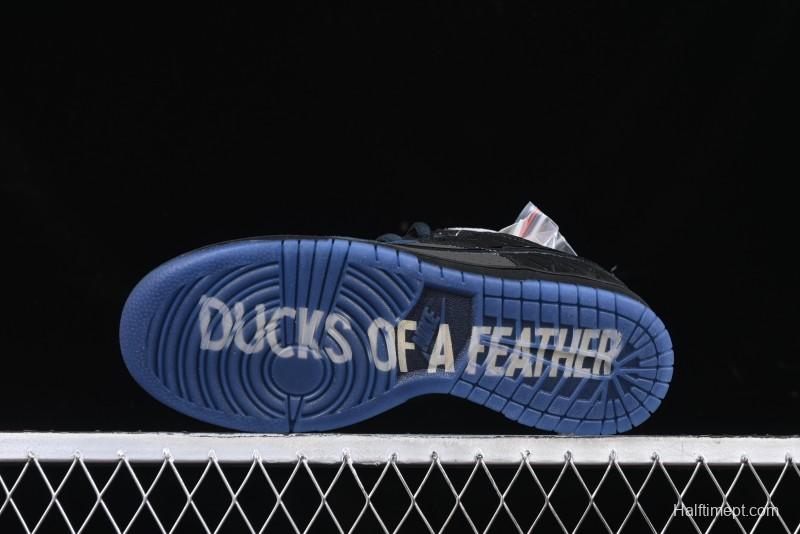 Nike Division Street Dunk Low "Oregon Black" Hidden Colorway Low-Top Casual Sneakers - HV1470-001