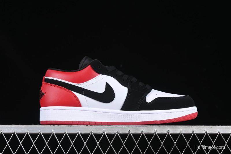 Nike Air Jordan 1 Low "White Black Gym Red" Retro Casual Sneakers - IB8971-106