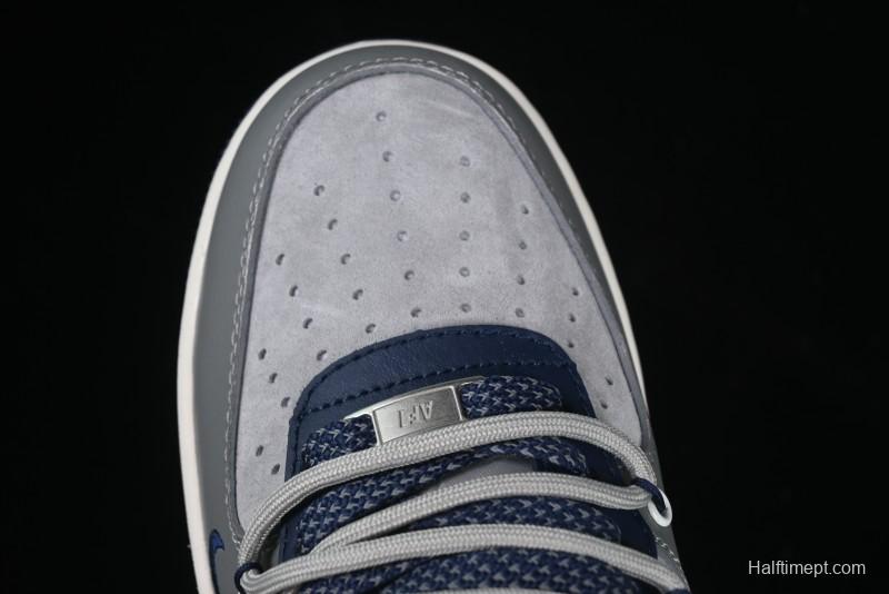 Nike Air Force 1 '07 Low Lightning Collaboration Cement Grey Drawstring Casual Sneakers - SJ1198-111