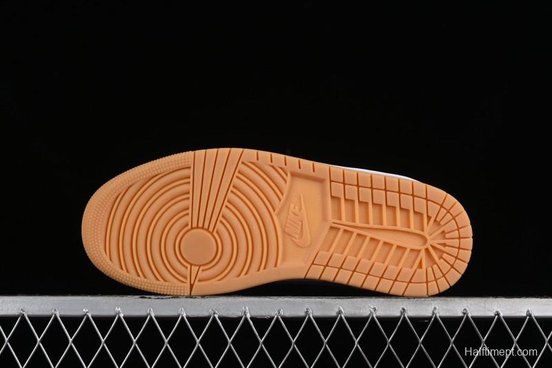 Nike Travis Scott x Air Jordan 1 Low OG Retro Sneakers with Reverse Swoosh - DZ4137-700