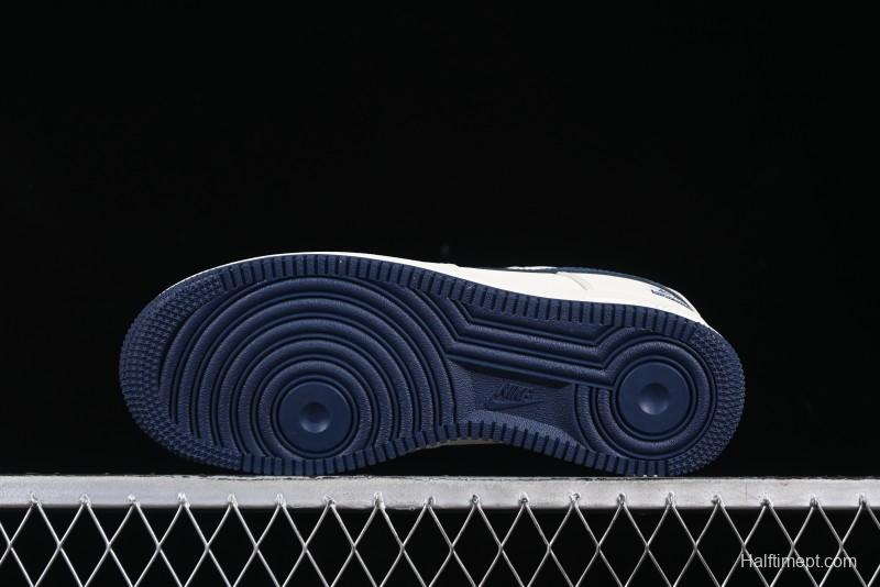 Nike Air Force 1 '07 Low Stussy Supreme Collaboration Checkerboard Beige Low-Top Casual Sneakers - DF0188-037