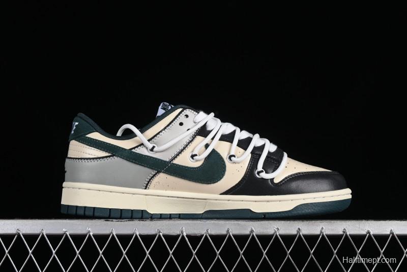 Nike Dunk Low Panda Prank Universe Exploration - Star Trek Mocha SB Strap Low-top Casual Sneakers - FQ8080-133