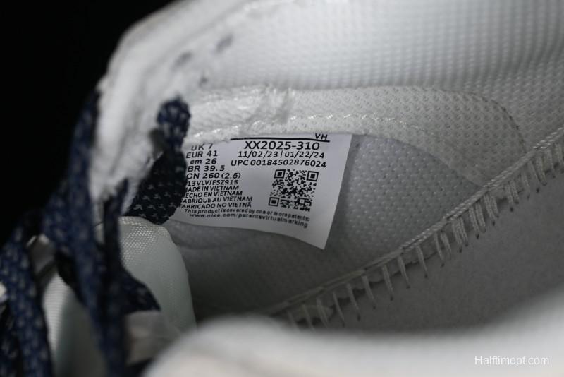 Nike Supreme x SB Dunk Low Balenciaga Collaboration - Off White Blue Canvas Anniversary High-End Custom Low-Top Casual Sneakers - XX2025-310